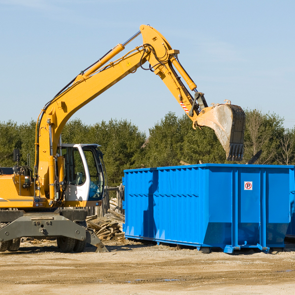 what size residential dumpster rentals are available in Dresden Ohio